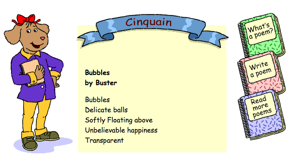 Concrete Poetry Examples For Kids. Cinquain Poetry Kids